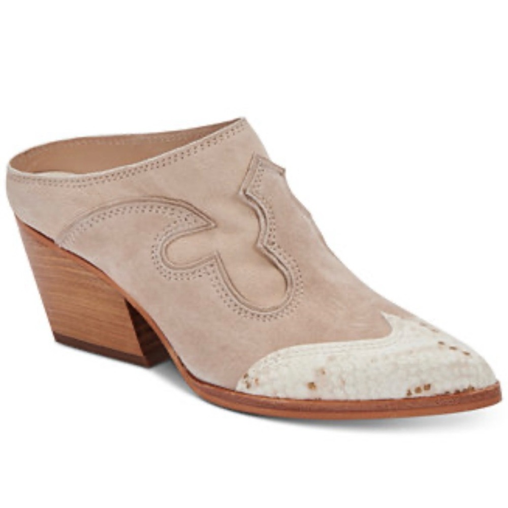 Dolce Vita Lars Western Dress Mules Boot Shoes Size 10